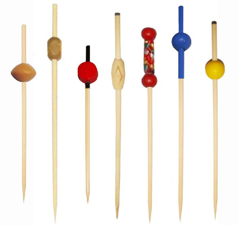 bamboo bead picks 9cm